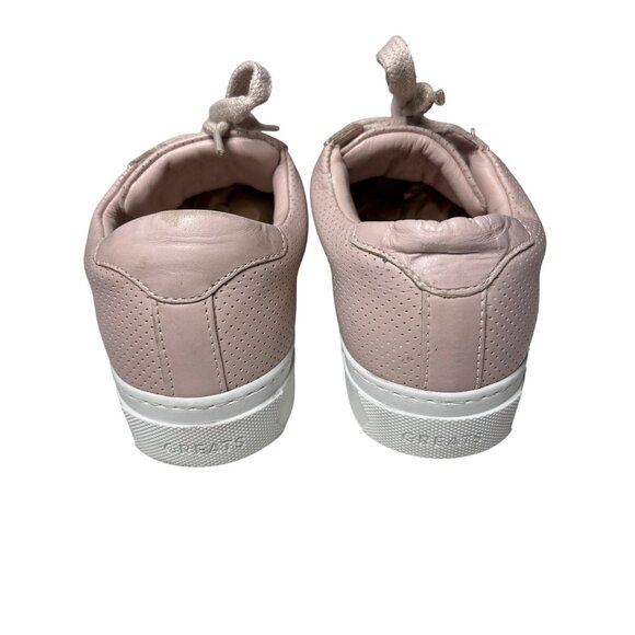 Greats Brooklyn The Royal Sneakers Size 8.5‎ Blush Perforated Shoes Leather Pink - Picture 3 of 10